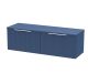 1200mm Wall Hung 2 Drawer Vanity & Worktop - Hudson Reed DFF394W2 Blue, Blue colour ,image 1