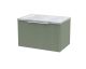 600mm Wall Hung Single Drawer Vanity & Laminate Top - Hudson Reed DFF894LBG Green, Green colour ,image 1