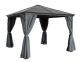 Lugano Polycarbonate Gazebo 3X3M Grey, Grey colour ,image 1