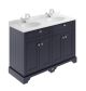 1200mm Cabinet & Double Marble Top (1TH) - Hudson Reed LOF365 Twilight Blue, Blue colour ,image 1