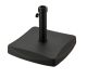 Black Polycrete Outdoor Parasol Base 25Kg Square, Black colour ,image 1