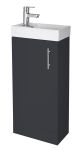 400mm Floor Standing Vanity & Basin - Nuie MIN024 Black, Black colour ,image 2