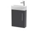 440mm Wall Hung 1 Door Unit & 1TH Basin LH - Hudson Reed JNU2261L Grey, Grey colour ,image 1