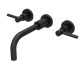 Wall Mounted Basin Mixer - Hudson Reed TEL417 Black, Black colour ,image 1