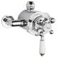 Exposed Dual Shower Valve - Hudson Reed TSVT104 Chrome, Chrome & White colour ,image 1