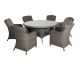 Paris 6 Seater Imperial Dining Set, Grey colour ,image 1