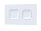 Square Dual Flush Push Button White - Hudson Reed XTY009PS1 White, White colour ,image 1