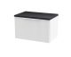 600mm Wall Hung Single Drawer Vanity & Laminate Top - Hudson Reed DFF194LSB White, White colour ,image 1