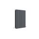 Horizontal Double Panel Radiator 600 x 412 - Hudson Reed HLA54D Anthracite, Anthracite colour ,image 1