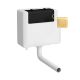 Universal Access Cistern & Brushed Brass Square Flush Plate - Hudson Reed XTY8M03B Brushed Brass, Brass colour ,image 1