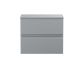600mm Wall Hung 2-Drawer Vanity Unit & Worktop - Hudson Reed URB204W Grey, Grey colour ,image 1