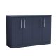 1200mm Floor Standing 4-Door Vanity & Worktop - Nuie ARN2903W2 Blue