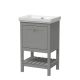 500mm Floor Standing Vanity & Basin 0TH - Hudson Reed BEX223H Grey, Grey colour ,image 1