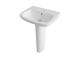 500mm Basin & Pedestal - Nuie CPC022 White, White colour ,image 13