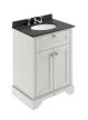600mm Cabinet & Marble Top (3TH) - Hudson Reed LOF424 Timeless Sand, Grey colour ,image 1