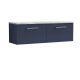 1200mm Wall Hung 2-Drawer Vanity & Laminate Worktop - Nuie ARN2922LBG2 Blue, Blue colour ,image 1