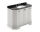 1000mm 4-Door Angled Unit & Marble Top 3TH - Hudson Reed LOF485 Timeless Sand, Grey colour ,image 1
