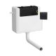 Universal Access Cistern & Black Square Flush Plate - Hudson Reed XTY8M02 Matt Black, Black colour ,image 1