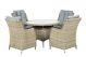 Wentworth 4 Seater Round Highback Comfort Dining Set, Neutrals colour ,image 1