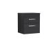 500mm Wall Hung Vanity With Worktop - Nuie ATH019W Charcoal Black, Hacienda Black colour ,image 1