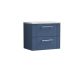 600mm Wall Hung 2 Drawer Vanity & Laminate Top - Nuie DPF393LBG Blue, Blue colour ,image 1