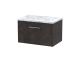 600 Wall Hung 1-Drawer Vanity & Laminate Worktop - Hudson Reed JNU2622LCM Brown, Brown colour ,image 1