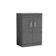 600mm Floor Standing Vanity With Worktop - Nuie ATH025W Anthracite Woodgrain, Brown/Grey colour ,image 1