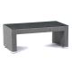 Oasis Rattan Rectangular Coffee Glass Top Table - Grey