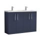 1200mm Floor Standing 4-Door Vanity & Double Basin - Nuie ARN2903C Blue, Blue colour ,image 1