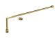 Wetroom Screen Support Arm - Nuie FIX025 Brushed Brass, Brass colour ,image 1