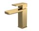 Mono Basin Mixer With Push Button Waste - Nuie WIN805 Brushed Brass, Brass colour ,image 1