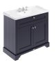 1000mm Cabinet & Basin (3TH) - Hudson Reed LOF337 Twilight Blue, Blue colour ,image 1