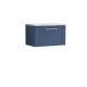 600mm Wall Hung Single Drawer Vanity & Laminate Top - Nuie DPF394LBG Blue, Blue colour ,image 1