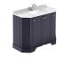 1000mm 4-Door Angled Unit & Marble Top 1TH - Hudson Reed LOF383 Twilight Blue, Blue colour ,image 1