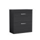 800mm Floor Standing Vanity With Worktop - Nuie ATH054W Charcoal Black, Hacienda Black colour ,image 1