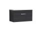 800mm Wall Hung Vanity With Sparkling White Worktop - Nuie ATH061LSW Charcoal Black, Hacienda Black colour ,image 1