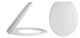Luxury Soft Close Toilet Seat - Nuie NTS006 White, White colour ,image 1