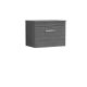 600mm Wall Hung Vanity With Worktop - Nuie ATH039W Anthracite Woodgrain, Brown/Grey colour ,image 1