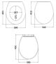 Carlton Toilet Seat - Hudson Reed LOS899 Hunter Green, Green colour ,image 1