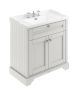 800mm Cabinet & Basin (3TH) - Hudson Reed LOF435 Timeless Sand, Grey colour ,image 1