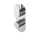 Twin Thermostatic Valve With Diverter - Nuie BINTW02 Chrome, Chrome colour ,image 1