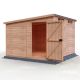 Security Pent 10 x 10 Single Door Shiplap Shed