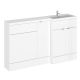 1500mm Right Hand Combination - Hudson Reed CBI114 Gloss White, White colour ,image 1