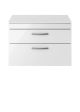 Athena Gloss White 800mm Wall Hung Vanity With Worktop ATH069W, White Gloss colour ,image 2