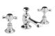3 Tap Hole Basin Mixer - Hudson Reed BC407HX Chrome, Black/Chrome colour ,image 1