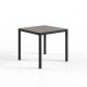 Hybrid 800 x 800 Anthracite Base Table with Turtle Dove Top - Plastic Garden Table