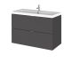 800mm Vanity Unit & Basin - Hudson Reed CBI931 Gloss Grey, Grey colour ,image 1