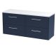 1200 Wall Hung 4-Drawer Vanity & Laminate Worktop - Hudson Reed JNU2924LSW2 Blue, Blue colour ,image 1