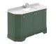 1200mm 4-Door Angled Unit & Marble Top 1TH - Hudson Reed LOF861 Hunter Green, Green colour ,image 1