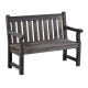 Darwin 2 seat Wooden Garden Bench - Dark Grey - FSC Mix Credit